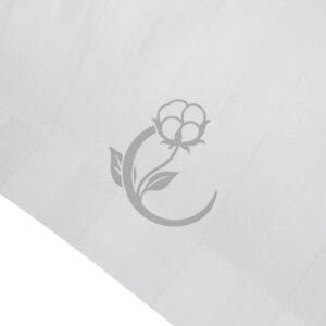 Federe raso di cotone rigato Monaco